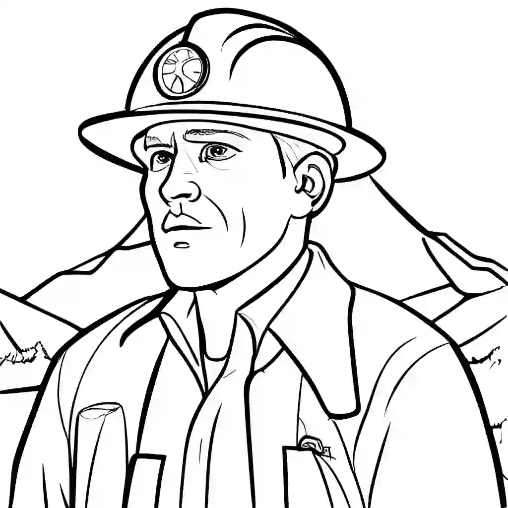 Geologist coloring pages